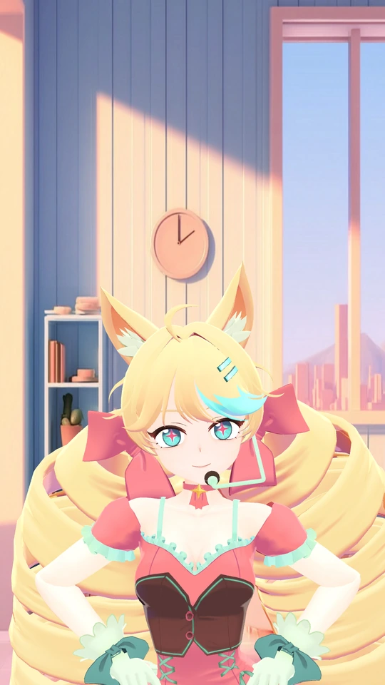미호 talking 상태